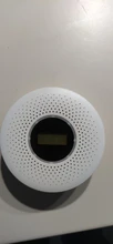 ANPWOO 2 en 1 pantalla LCD de monóxido de carbono y de humo Detector de Combo de la batería operado de alarma de CO con LED luz intermitente de sonido de advertencia