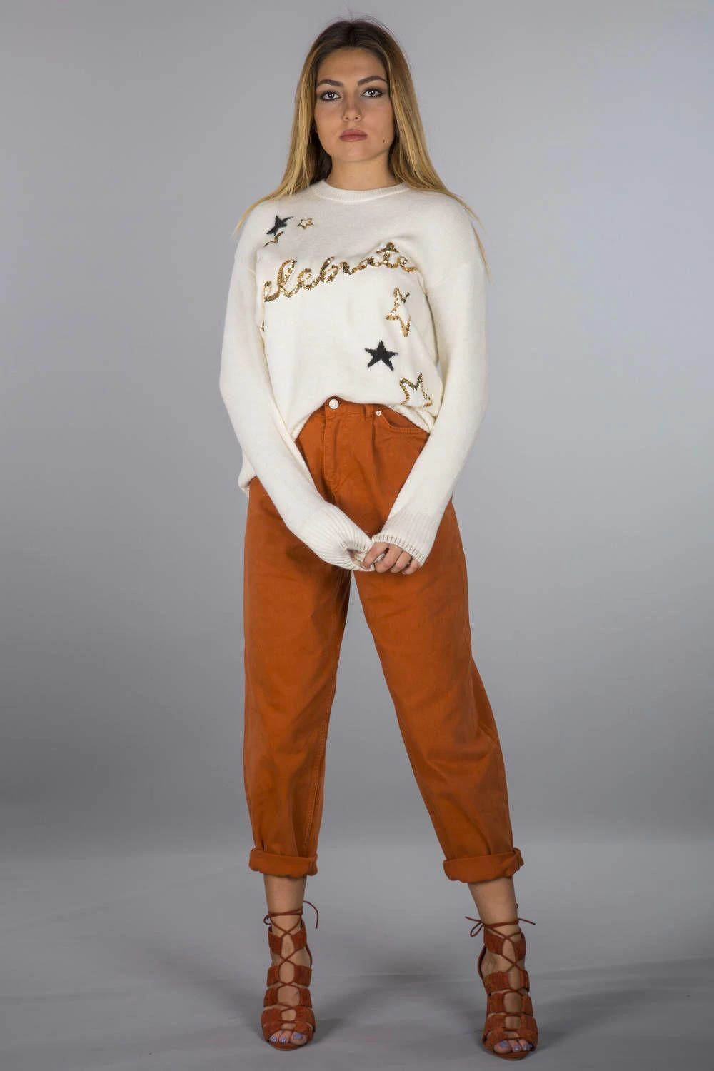 white sequin sweater