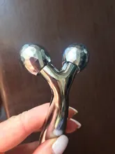 Rodillo masajeador de Estiramiento facial 3D, instrumento de masaje de Metal + ABS, rodillo giratorio 360, con forma de Y para Estiramiento facial Y eliminación de arrugas