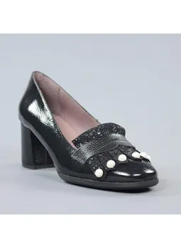 

Shoes pearls negros.18162