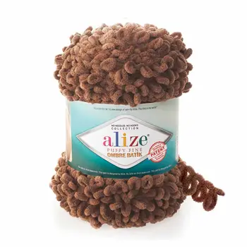 

Yarn Alize 'puffy fine ombre batik' 500gr. 73 m. (100% micropolyester) (7262 beige)