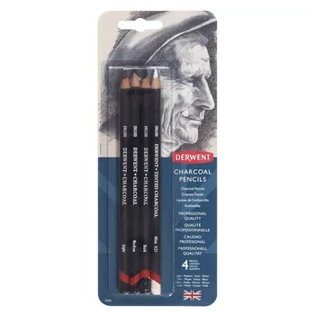 

Derwent Charcoal 4pcs charcoal pencils set