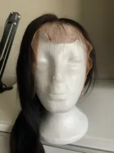 UEENLY 13x4 frente de encaje pelucas de cabello humano recto brasileño pelucas de cabello humano 360 peluca Frontal de encaje Pre arrancado 4x4 de cierre de encaje pelucas