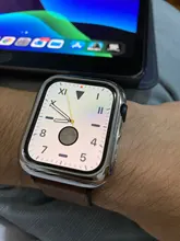 URVOI-funda para Apple Watch series 4 5 6, cubierta de marco de plástico duro brillante galvanoplastia para iWatch slim fit Ultra-funda fina