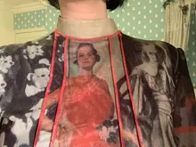 Blouse Mesh-Top Turtleneck Patchwork High-Neck-Top Long-Sleeve Fashion CHEERART Women