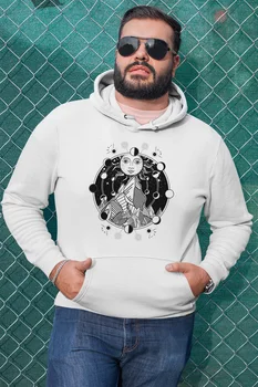 

Angemiel Wear Sun And The World Phases White Men 'S Hooded Sweatshirt