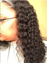 Vanlov brasileño agua Diadema con ondas Peluca de cabello humano sin costuras completa máquina pelucas de cabello humano Remy peluca y bufanda para las mujeres negras