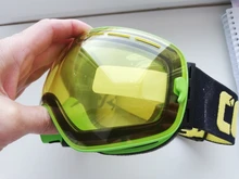 GOG-lente magnética 201 para esquí, gafas esféricas de esquí nocturno, color amarillo