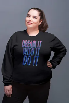 

Angemiel Wear Dream It Wish It Do It Black Women Sweatshirt