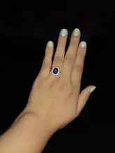Anillo de princesa de circón azul transparente para mujer, joya de compromiso para fiesta, joyería exquisita, decoración para novia