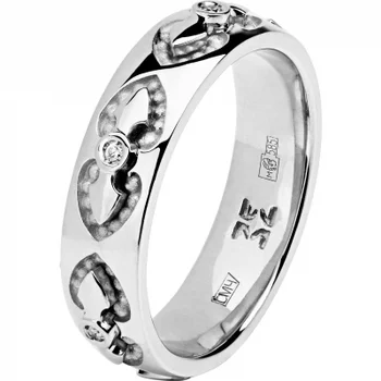 

Esthete ring with 6 white gold diamonds
