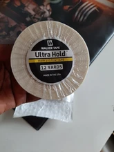 Cinta adhesiva de doble cara para extensión de cabello, tupé, pelucas de encaje, color blanco, 12 yardas