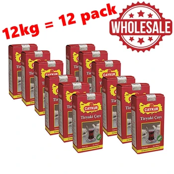

WHOLESALE 12 KG FREE SHIPPING FAMOUS TURKISH BLACK TEA LOOSE leaf 12kg = 12 Pack Caykur Tiryaki