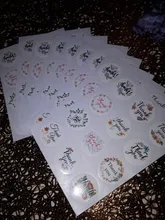 Paper Label-Sticker Stationery Envelope-Seal Wrapping-Cards Flower Business-Gift Multifunctional