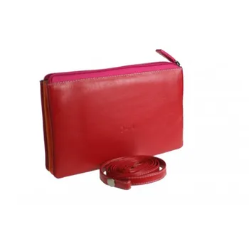 

Large purse for Lady tricolour network pink. Measures: 13x20x4 cm.