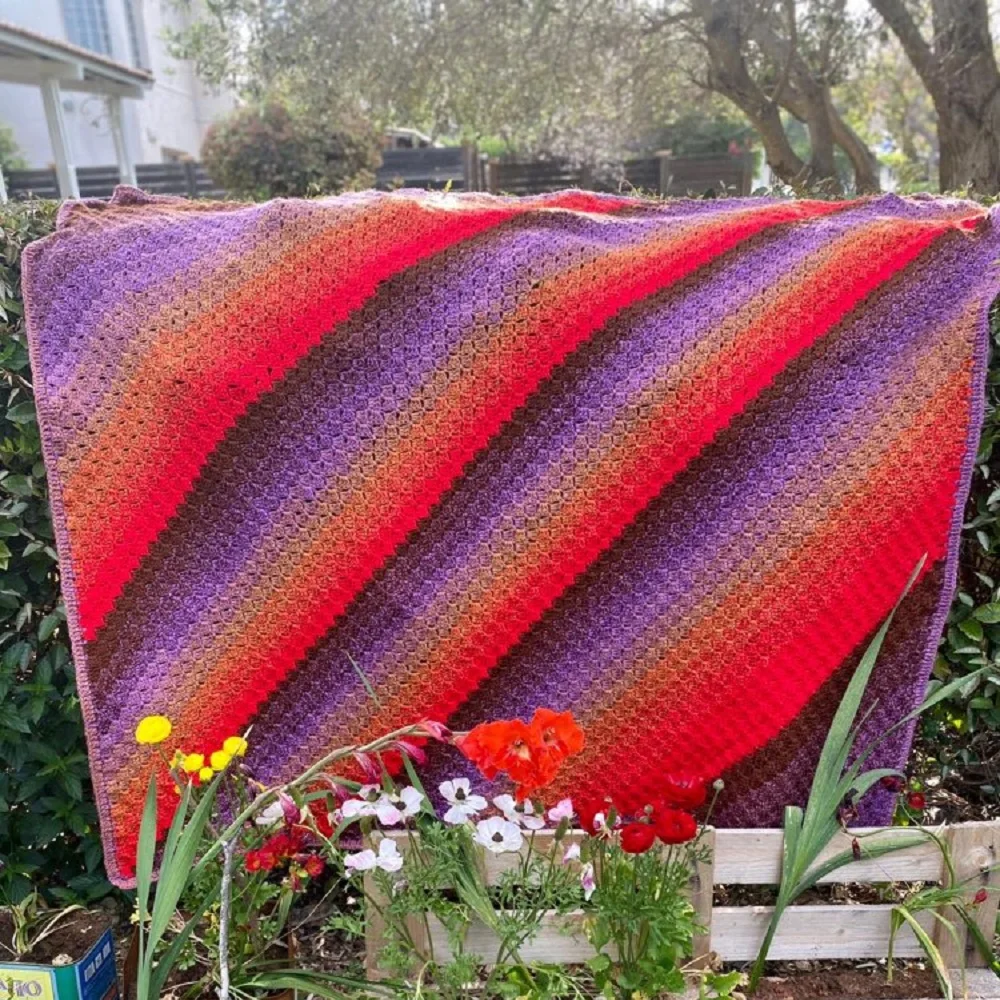 Yarnart Everest Daylight Yarn 3x200gr-610mt Hand Knitting Crochet Thread %100 Acrylic Batik Variegated Strand Mink Vivid Blanket