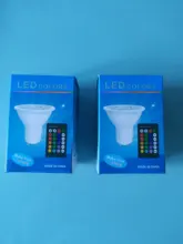 RGB Lamp Bombillas Led-Spots-Light Remote-Control Rgbww-Gu10 Led gu-10 220V 16-Colors