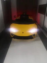 Lamborghini-coche eléctrico de doble tracción para niños, juguete de coche de regalo exterior, con batería de 35W x 2, 12V y 2,4G, Control remoto