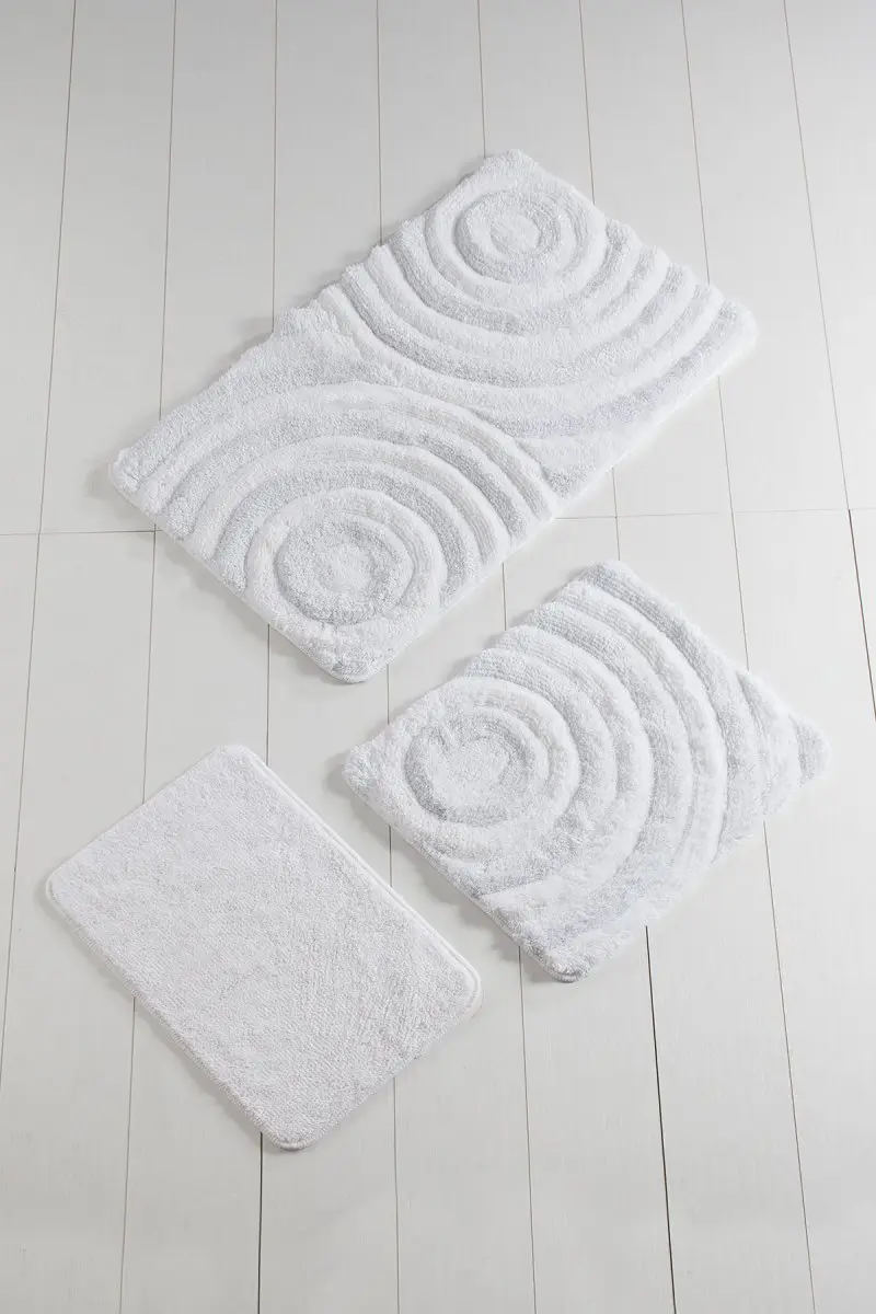 Коврик для ванной | коврик для ванной нескользящие Противоскользящие коврики белая волна 3л набор 60X100 cm-50X60 Cm-40X60 см