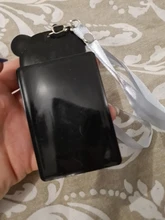 8 tipos Linda forma Animal sujetadora de tarjetas de identificación tarjeta de negocios de silicona cubierta de la caja con cuerda Protector de suministros para estudiantes