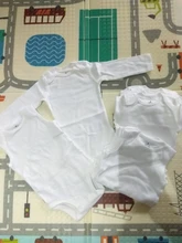 5 unids/lote ropa de bebé recién nacido de verano 2018 cuerpo Bodies de bebé 100% algodón blanco niños ropa de bebé Niña 0-24M