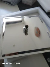 EVERSO-Cabezal de ducha de lluvia de acero inoxidable, ultrafino, acabado cromado, redondo y cuadrado, 12/10/8/6/4 pulgadas