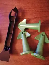 Juego de espátulas de boquilla de silicona reutilizable, herramientas calafatear