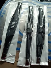 Pulsera de cuero trenzado de acero inoxidable para hombre, brazalete negro magnético, Punk Rock, accesorios de joyería