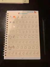 Libros mágicos reutilizables para niños, kit de escritura de caligrafía 3D, escritura de números en inglés, práctica mágica, 4 unidades