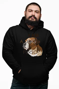 

Angemiel Wear I Am A Dog Person Black Male Hooded Sweatshirt