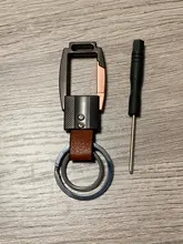 QOONG-Llavero de cuero genuino para hombre, de aleación de alta calidad, bolso colgante, elegante, de negocios, coche, llavero con anilla, soporte, joyería Y58, 2021