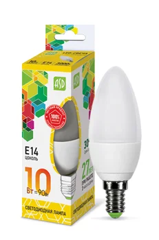 

LED lamp LED CANDLE-standard 10 W V E14 3000 900Лм ASD