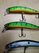 3D Eyes Floating Minnow Wobblers Fishing-Lure Laser Crankbait Aritificial Hard-Plastic