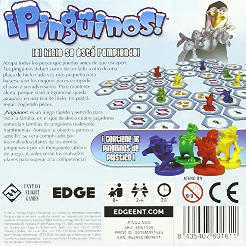 Edge Toys FFTY05 Fantasy Flight Games-¡Pinguinos Multicolor 