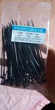 Cable-Tie 3X200 Plastic Nylon Black 100pcs Fixing-Ring Self-Locking 5X300 Zipper 