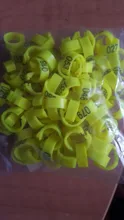 Anillo de identificación para aves de corral, anillo de 8mm con letras en láser que nunca se decolora, libertad de acción, 100 Uds.