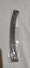 10 uds/1,5/2mm llavero EDC Etiqueta de cuerda de alambre de acero inoxidable lazo de Cable tornillo dispositivo de bloqueo clave llavero círculo campamento utensilio para colgar