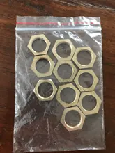 Pipe-Fitting Copper Hex-Lock Female Thread Hexagonal 5pcs Nuts Shank-Cap 1/8-3/4