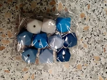 Teething Baby Pacifier-Chain Silicone Beads Shower Hexagon Necklace Gift Food-Grade BOBO.BOX