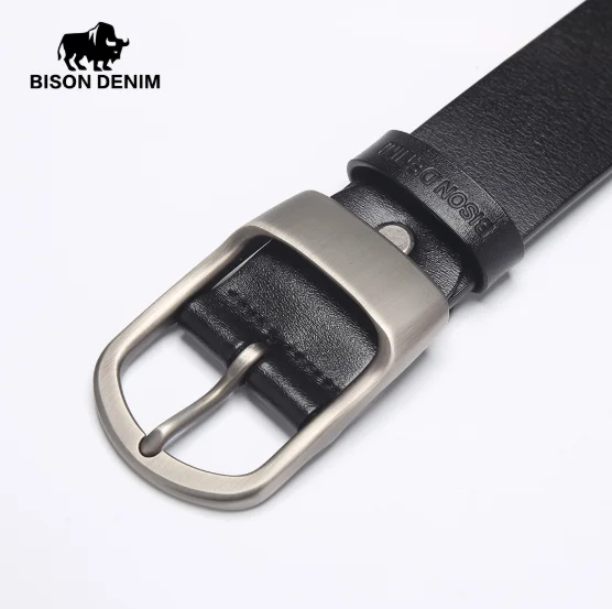 Мужской ковбойский пояс из натуральной кожи Bison Denim N71228