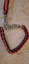 Large Dog Collar-Set Traction-Rope Leashes P-Chain Metal for Big Buckle