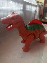 Dinosaurio eléctrico que camina, juguete de dinosaurios brillantes con sonido, modelo de animales para niños, regalo interactivo