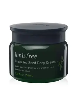 

Antioxidant cream with green tea seed extract Innisfree the green tea seed Deep Cream