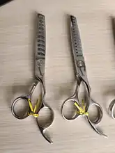 Freelogo-Tijeras japonesas de acero inoxidable para peluquería, tijeras especiales antideslizantes, resistentes al desgaste, 440C, 6 pulgadas
