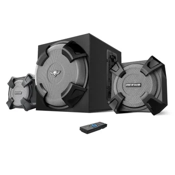 

Altavoces 2.1 spirit of gamer sgs - 45w rms (subwoofer 25w + 2 satelites 10w) - bt - reproductor mp3 incorporado - lector
