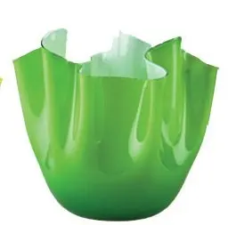 

Venini vase handkerchief medium 24 two-color green grass Verdognolo (int)