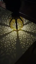 Solar-Lanterns Garden-Lights-Decor Fence Handle Hanging Tree Patio Bronze Retro Hollow