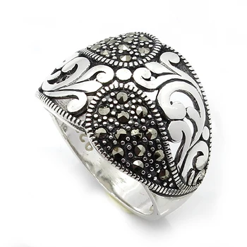 

100 Real 925 Sterling Silver Ring Turkish Jewelry Women Rings Female Ring For Womens Made in Turkey Wedding Ring anillo Bijoux