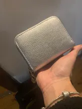 Tarjetero de negocios para mujer/hombre rojo/Negro/azul ID/tarjetero Cartera de cuero PU con doble cremallera