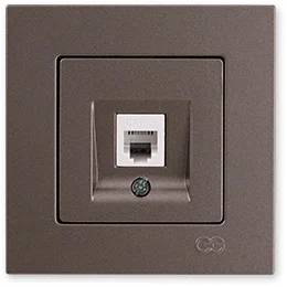 

PnpnElectrıc Gns Eqona Metallic Mocha Numeris Telephone Socket (Cat 3)